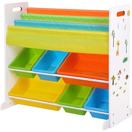 Songmics Estanter A De Juguetes Con Compartimentos Librer A Infantil