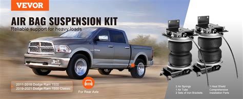 Vevor Air Bag Suspension Kit Air Springs Suspension Bag Kit Compatible With 2011 2018 Dodge Ram