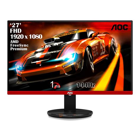 Monitor 27' Gamer AOC FHD 144Hz Black - Giftronic.04
