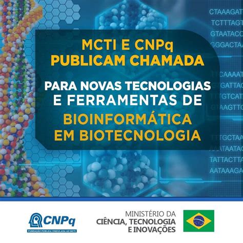 Mcti E Cnpq Publicam Chamada Para Novas Tecnologias E Ferramentas De