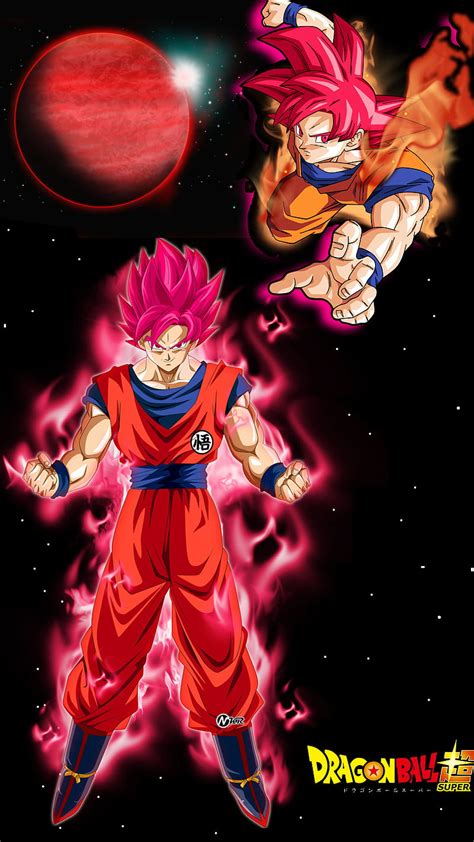 Goku Rojo Bola Negro Continuar Dragon Ball Z Goku Rojo Goku Rosa