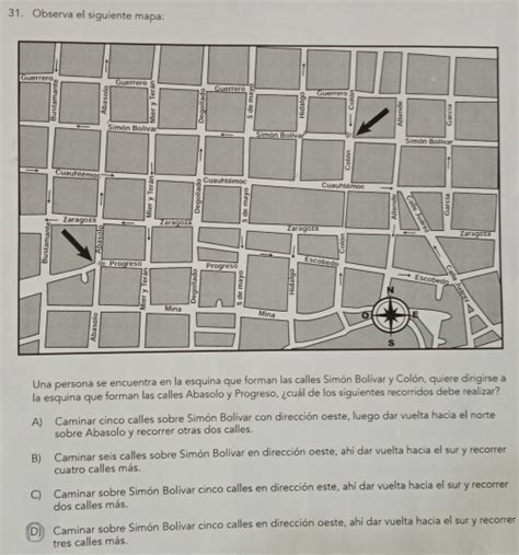 Solved Observa El Siguiente Mapa Una Persona Se Encuentra En La