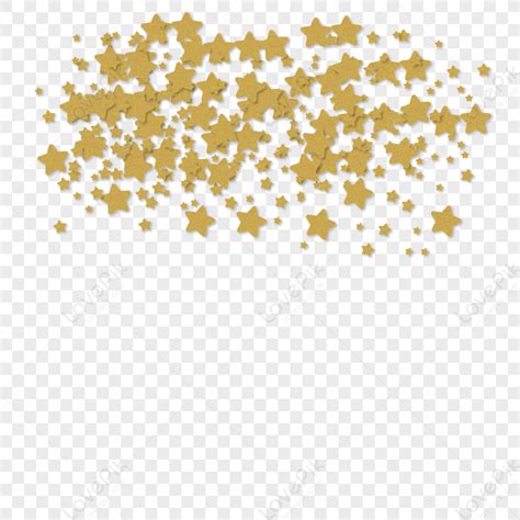 Gold Star Confetti Gold Stars Golden Stars Stars Png Transparent Image