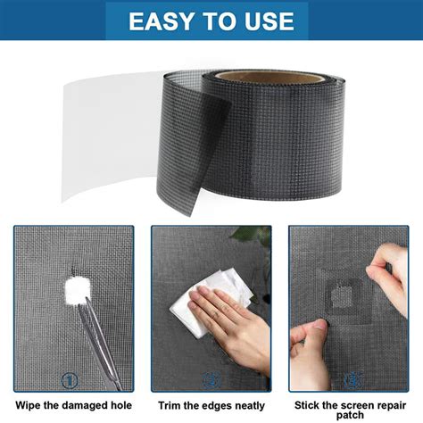 Renxiaooo 1pc Anti Insect Fly Door Window Mosquito Screen Net Repair Tape Patch Adhesive Window