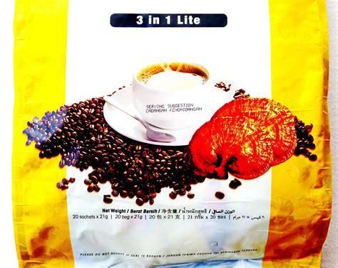 Packs Dxn Lingzhi Coffee In Lite Ganoderma Reishi Instant Cafe