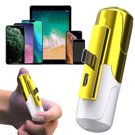 Hmoonory Mini Portable Charger Built In Cable 3300mah Power Bank Ultra Compact Battery Pack