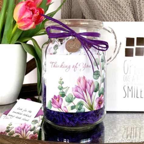 Gifts for Valentine Day for Long-Distance Couples KindNotes: Jar of SMILES