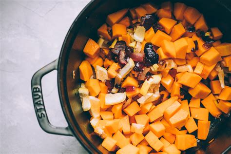 Creamy Curry Butternut Squash Soup With Red Lentils And Coconut Yogurt