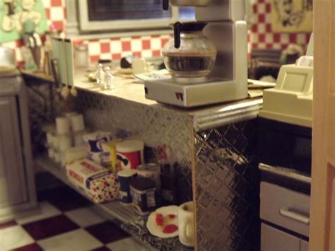 50s Diner Miniature Diner Miniature Cafe Booth Diy