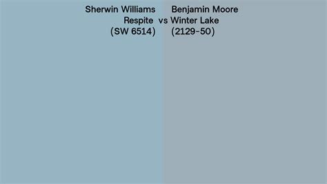 Sherwin Williams Respite Sw Vs Benjamin Moore Winter Lake