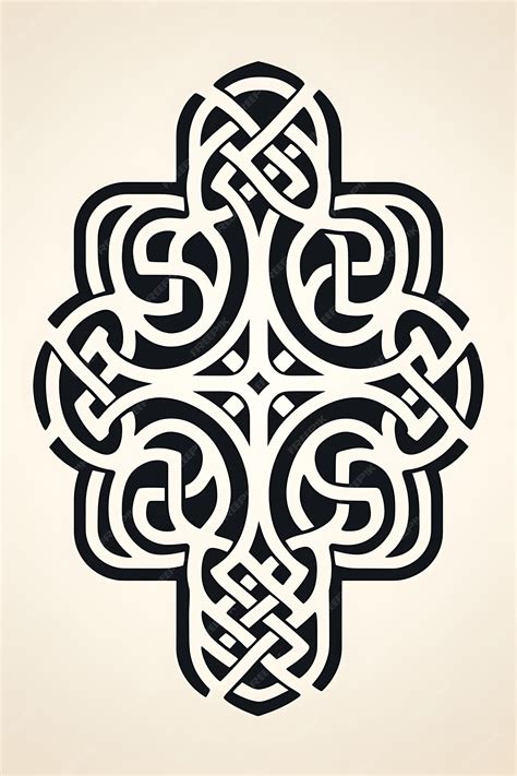 Premium AI Image | Cnc Laser Cut Celtic Cross Frame Celtic Knotwork and