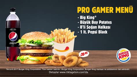 Pro Gamer Menü Çıktı Burger King® İle Oyun Şimdi Başlıyor Youtube