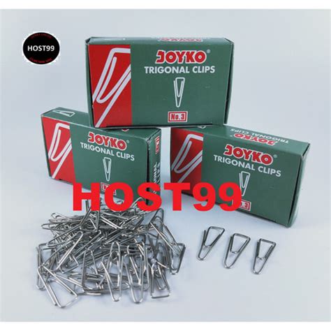 Jual Paper Clips No Penjepit Kertas Segitiga Trigonal No Joyko