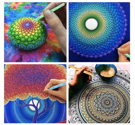 56 Mandala Dotting Painting Templates Stencils Rock Painting Etsy