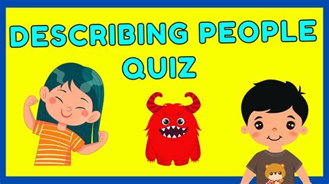 Describing People Quiz Youtube