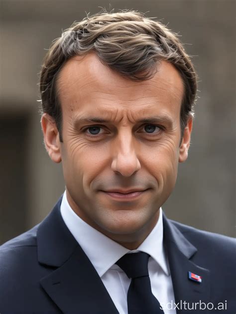 French President Emmanuel Macron At Formal Event Sdxl Free Online