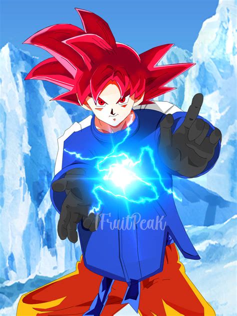 Winterready Goku Super Saiyain God By Ifruitpeak On Deviantart