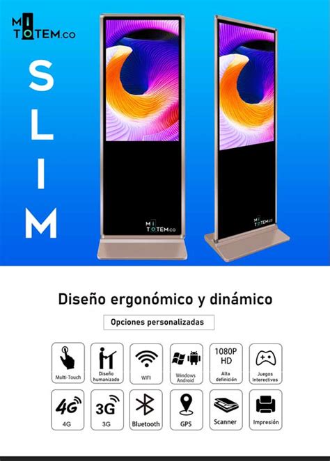 Tótem publicidad pantalla digital multimedia Mitotem co