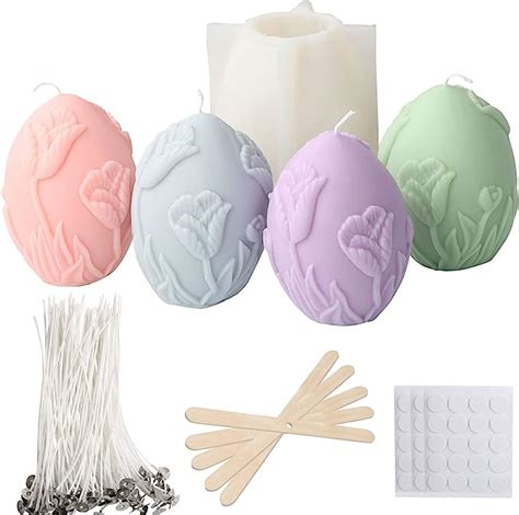 Moule Bougie Silicone 3d Diy Moule Pour Bougies Aux œufs De Pâques