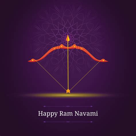 Happy Ram Navami Festival India Greeting Vector Vector Art At