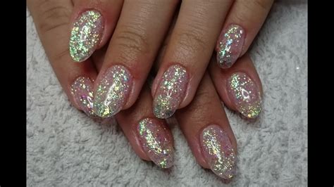 How To Incapsulate Glitter In Gel Nails Infill NailsofNorway YouTube