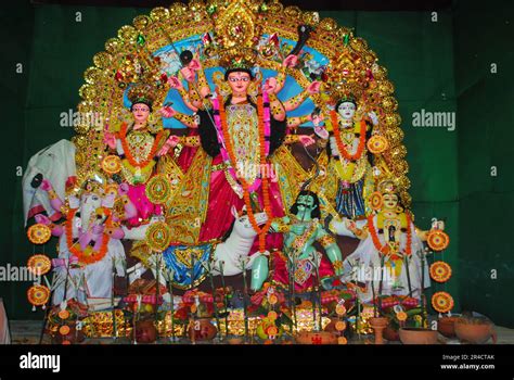 Durga Idol Image Clay Durga Goddess Picdurga Ji Ki Murtimaa Durga