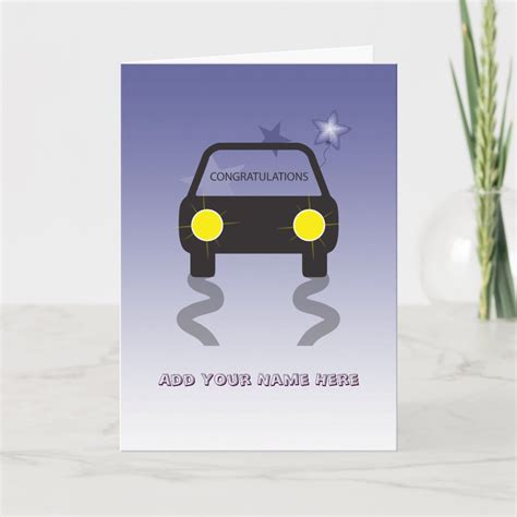 Congratulations On Passing Your Driving Test Card Zazzle