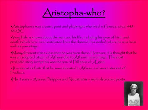 Ppt Aristophanes Powerpoint Presentation Free Download Id67248