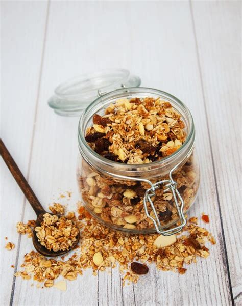 Premium Photo Homemade Granola In Jar