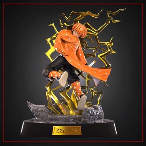 Free Stl File Demon Slayer Kimetsu No Yaiba Zenitsu 3d Print Model 🗿