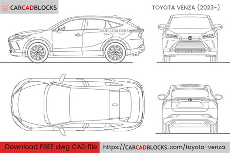 Toyota Rav Free Cad Blocks Dwg File Carcadblocks Off