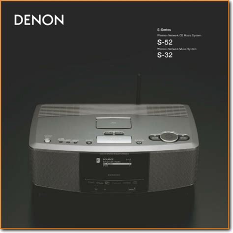 Denon S 52 Cd Player On Demand Pdf Download English