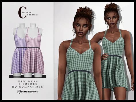 The Sims Resource Strappy Dress D 362