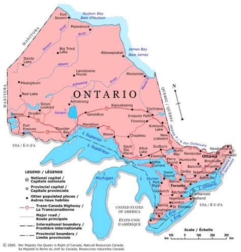 Ontario Political Map