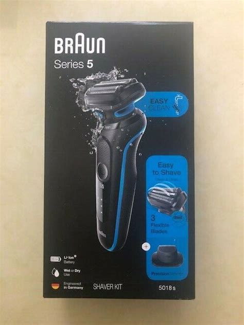 Braun Electric Razor For Men Series 5 5018s Electric Shaver With