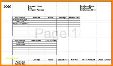 30 1099 Pay Stub Template Excel | Simple Template Design