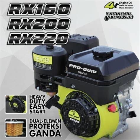 Jual Mesin Penggerak Bensin 8 HP RX 220 GASOLINE ENGINE 8 PK Proquip