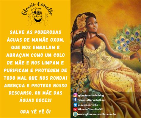 Salve as poderosas águas de Mamãe Oxum Ora Yê Yê Ô