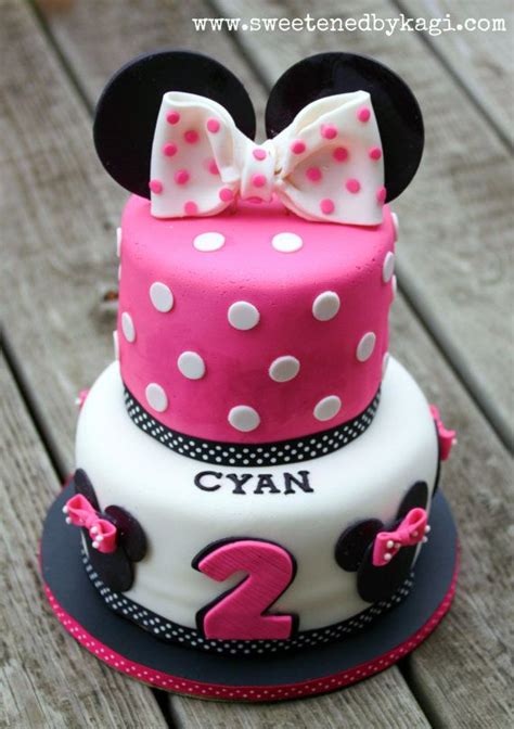 Items Similar To Minnie Mouse Fondant Cake Decorations On Etsy Cake