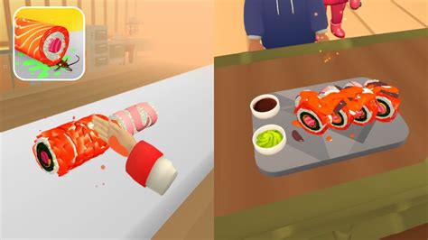 Sushi Roll 3D Cooking ASMR Game All Levels Walkthrough Mobile IOS