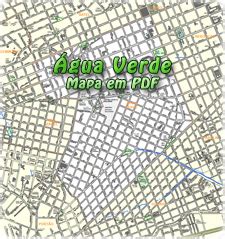 Água Verde Mapa do Bairro de Curitiba