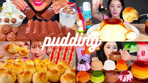 Chocolate 🍫 Pudding Cream Brulee Pudding Bouncy Giant Pudding 🍮 Asmr