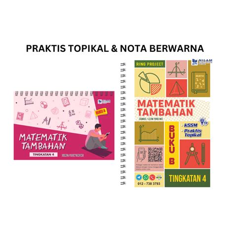 Nilam Ring Project Matematik Tambahan Tingkatan Buku A B