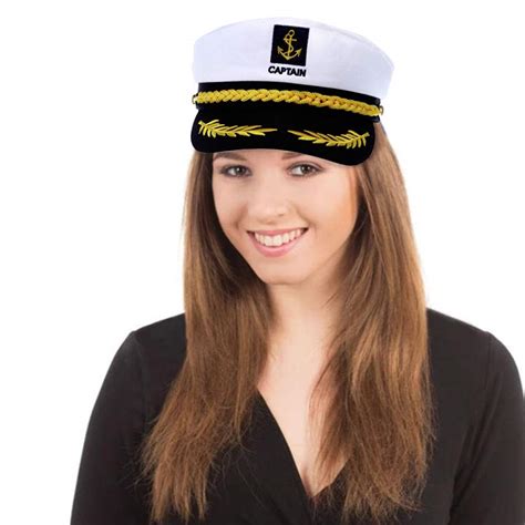 NETUME Sailor Captains Hat, Sailors Hat for Adults Captain Cap Sailor Costume Accessories, Adult ...