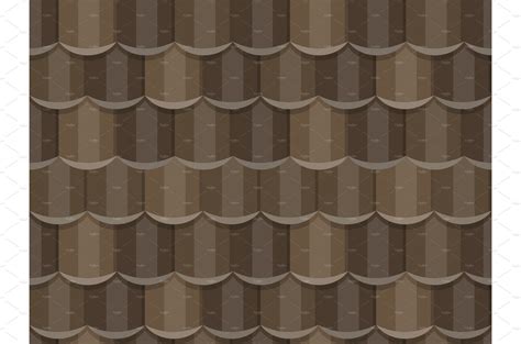 Seamless Tile Roof Textured Masterbundles