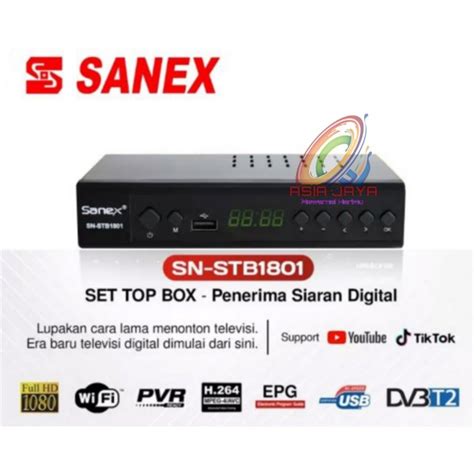 Jual Set Top Box STB SANEX SN STB1801 Penerima Siaran Televisi Digital