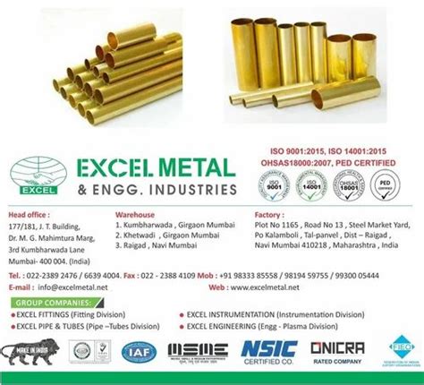 Brass Products - Brass Tube Manufacturer from Mumbai