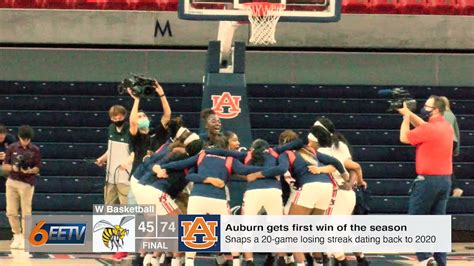 Auburn Women S Basketball Gets Their First Win Of The Season Against