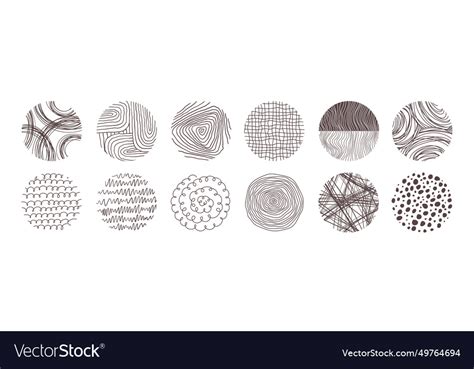 Patterns Ornaments Textures In Circles Royalty Free Vector