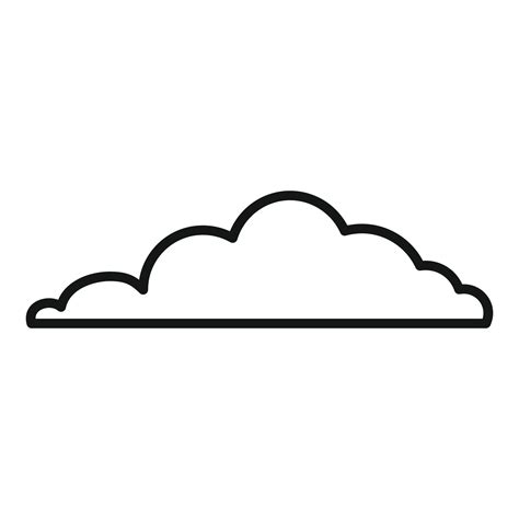 Cloud icon, outline style 14543335 Vector Art at Vecteezy